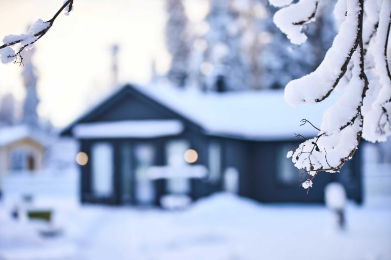 Holiday cottage in winter